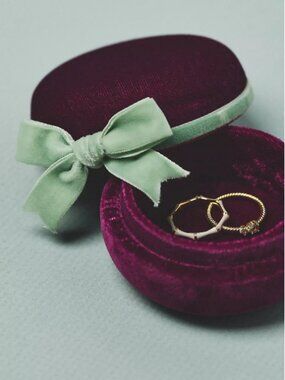 Anthropologie Thea Velvet Jewelry Box